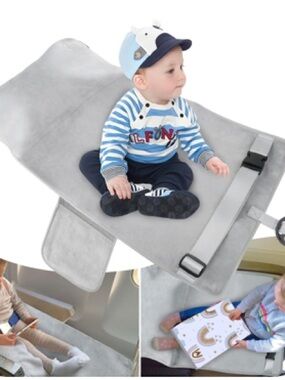 Toddler Airplane Bed Seat Extender in Light Gray